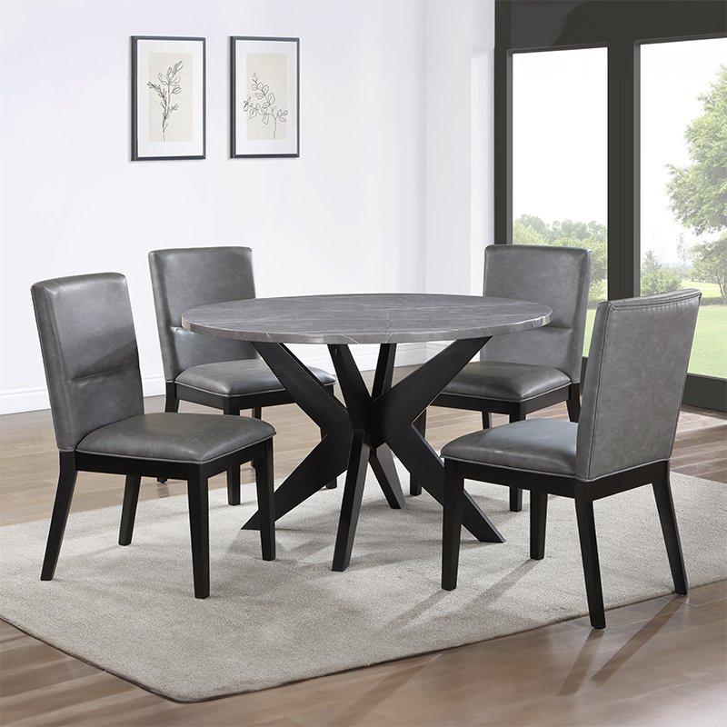 Dining set marble discount table